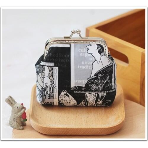 Dailylike Coin Purse Women Wallet Metal Frame Bag Material Handmade Coin Key Credit Card Holder Making Tools Unfinished