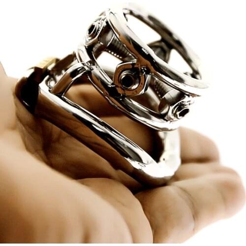 For Men BDSM Male Stainless Steel Chastity Device Belt cock Prison Metal Cock Cage Extreme Cock Lock Restraint Ring Sex Toy