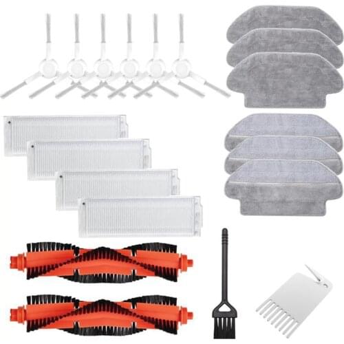 HOT!-Main Side Brush Hepa Filter Cloth for Xiaomi Mijia Mi Robot Vacuum Mop Pro STYTJ02YM Robotic Cleaner for Conga 3290 3490