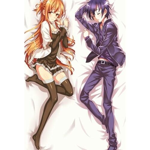 Sword Art Online (Sao) Anime Characters Cool Boy Kirito Throw Pillow Cover Gun Gale Online Ggo Bedding Hugging Body Pillowcase