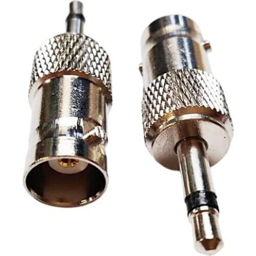 NCHTEK Copper 3.5mm 1/8" Mono Male plug to BNC Female Adapter Connector/Free Shipping/10PCS
