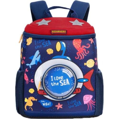 2021 New Cute Kindergarten Schoolbag For Children, Reflective Multi-Pocket Backpack For Kids, Cool Non-Slip Mochila Infantil