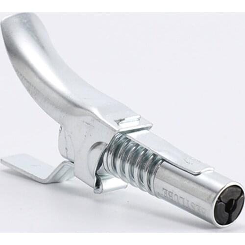 Grease Gun Adapter Hose Kit Locking Type High Pressure Nipple Head Button TypeCoupling End 1/8” NPT SAE and Metric Zerk Connect