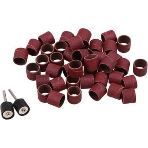 60pcs Sanding Drum Kit With 1/2Inch Sanding Mandrels Engraving Grinding Polishing Ceramic Glass Rotary Tools