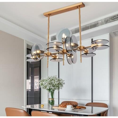 New modern chandelier branching structure creative design lighting luxury glass hanging lamp for living room dining room