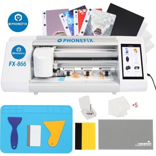 PHONEFIX FX-866 Auto Laser Film Cutting Machine Hydrogel Film Mobile Phone Screen Front Glass Back Cover Protect Film Cut Tool