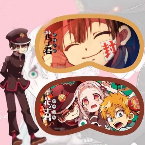Anime Toilet-bound Hanako-kun Yugi Amane Yahiro Nene Cartoon Eye Patch Sleeping Blindfolds Soft Eyes Mask Christmas Xmas Gift