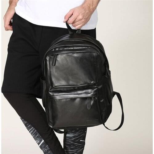 New Fashion Leather Backpack Quality Waterproof Backpack Men Portable Large Capacity Backpacks For Storage Laptop For Men
