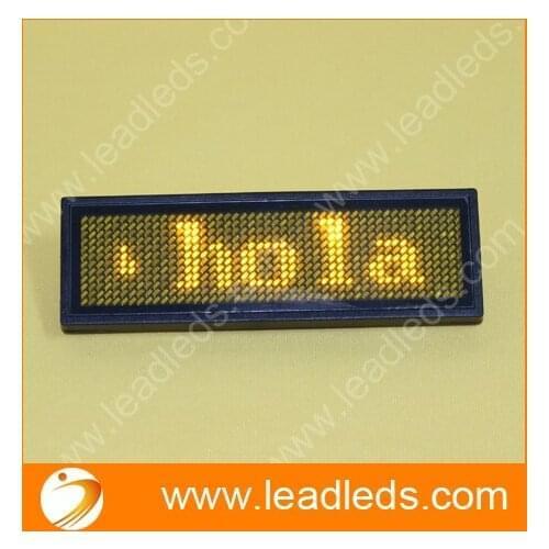 Led scrolling message badge support Spanish and other multi languages