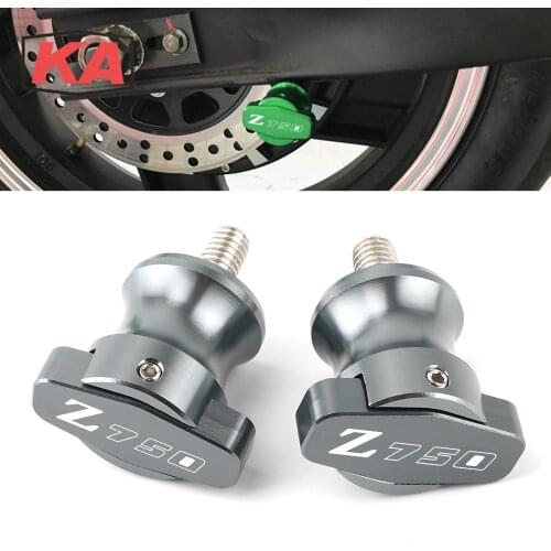 High Quality For KAWASAKI Z750 Z 750 2007 2008 2009 2010 2011 Motorcycle Accessoires CNC Swingarm Slider Spools Stand Screws M10