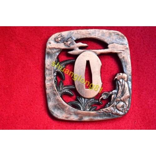 Wondefuul Japanese Alloy Guard Tsuba For Samurai Katana Sword Knife Guard Wakizashi Nice