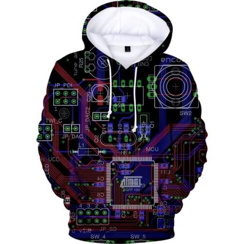 2021 Electronic Chip 3D Print Funny Hoodies Men Women Fashion Casual Harajuku Hoody Pullovers Unisex Hip Hop Oversized Clothes