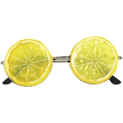 Wedding Photography Props Glasses Funny Lemon Fruit Glasses Creative Personality Trip Seascape Outdoor Props