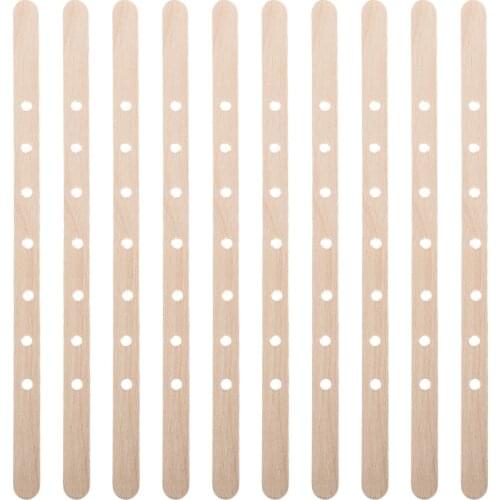 10 Pcs Candle Wick Holders Wood Candle Wick Centering Device Candle DIY Tool