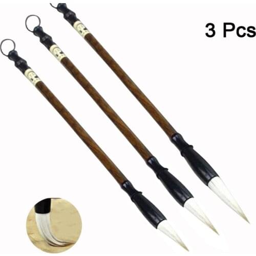 3PCS Writing Brush Watercolor Chinese Calligraphy Brush Set Painting Drawing Brushes For Students Writing Pen
