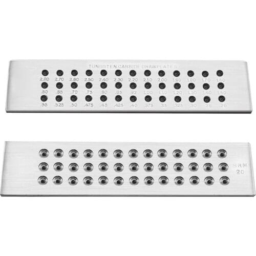 39 Holes 0.26-2.80mm DIY Wire Drawplate Tungsten Carbide Steel Jewelry Making
