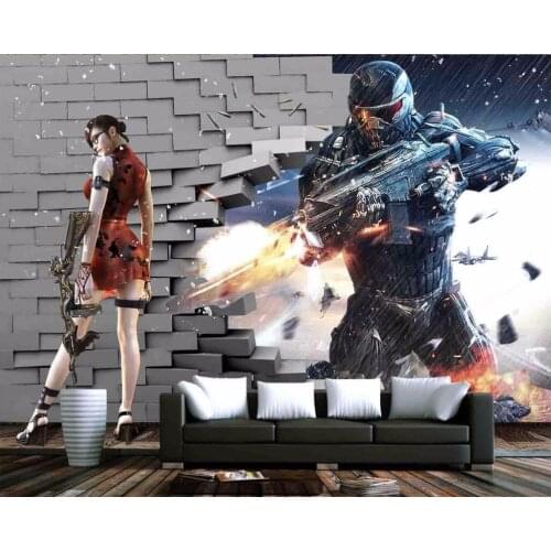 3d room wallpaper custom mural The game shooting decoration painting home improvement 3d wall murals wallpaper for walls 3 d