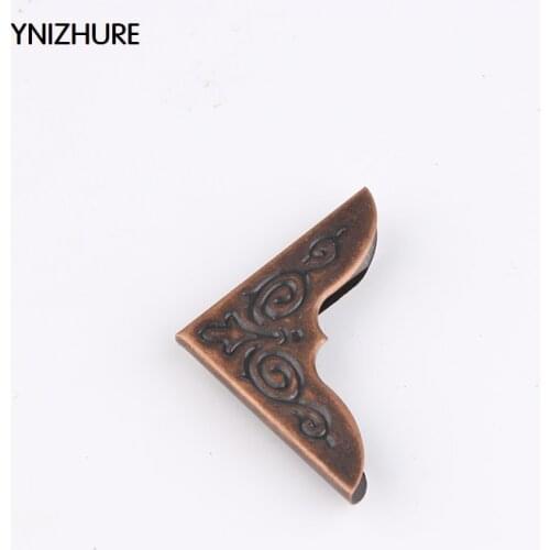 50Pcs 30mm x 30mm Antique Brass Metal Book Scrapbooking Notebook Albums Menus Folders Corner Protectors Bronze Tone Hardware