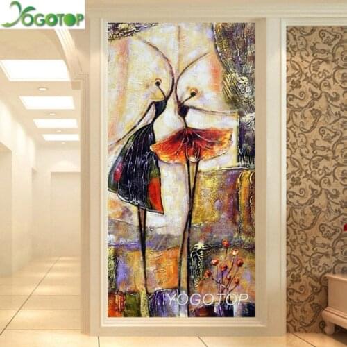 DIY Diamond Painting Full Drill square Round Double Dancers Abstract Art Embroidery Rhinestone Pictures Mosaic Home Decor YY4508