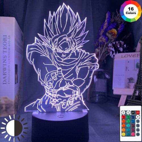 Anime Figure Room Ornaments Led 3D Light Decorative Birthday Present USB 16 Colours Variable Bedroom Deco