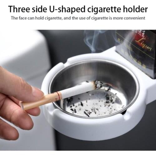 Seamless Sticker Ashtray Wall Paste Household Ashtray Simple Bar Smoking Indoor Cigarette Butt Storage Rack Smoking Accessories