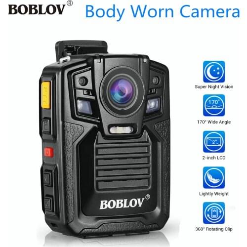 BOBLOV HD66-02 Body Police Video Camera DVR 2.0 inch LCD Wearable 170 Degree Wide Angle Night Vision 64GB Mini Cam