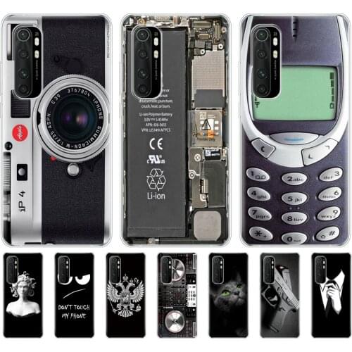 For Xiaomi Mi Note 10 Lite Case 6.47" Soft Silicon Tpu Cover Note10 Lite Phone Back Shell Note10Lite Bumper Funda