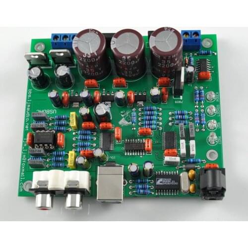 CS4398 CS8416IC DAC Board with USB Coaxial 24/192K Decoder Board AC 15V LJM