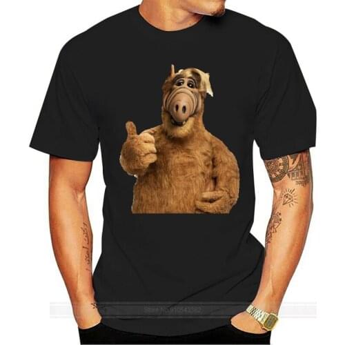 Grid Shirt Man Boy ALF TV Series Television Years 80 90 Nerd T-Shirt cotton tshirt men summer fashion t-shirt euro size