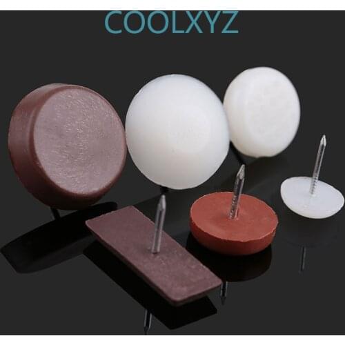 Flat bottom nail, plastic nail, furniture anchor nail, decoration nail, moisture-proof pad, furniture corner nail 50PCS