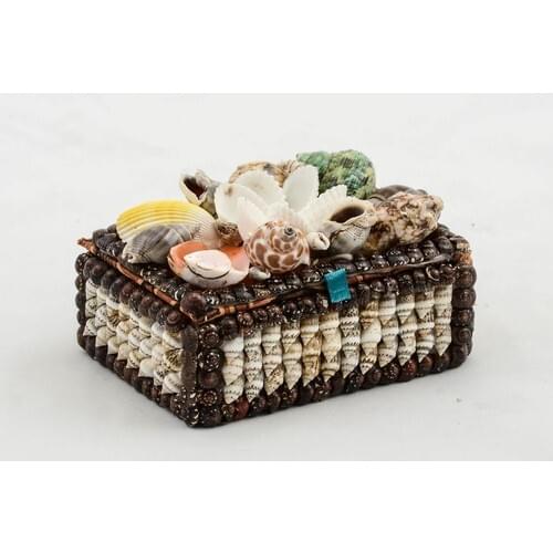 Indian Hand Work Of Tamithalat Design Product Sea Shell Jewelry Box