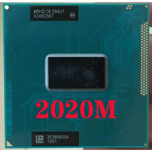 Intel Pentium 2020M SR0U1 Laptop processor Socket G2 rPGA988B notebook cpu 100% working properly
