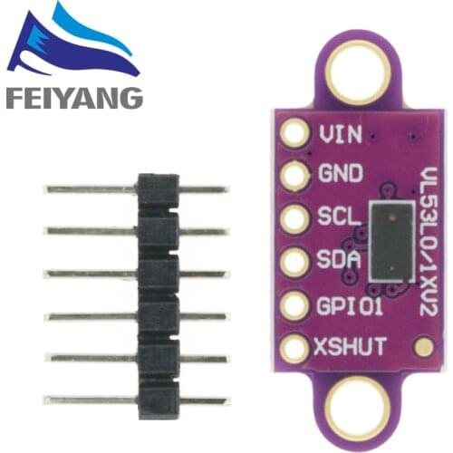 VL53L0X Time-of-Flight (ToF) Laser Ranging Sensor Breakout 940nm GY-VL53L0XV2 Laser Distance Module I2C IIC