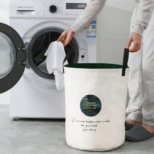 Cloudsweet Laundry Hamper Dirty Cloth Basket Waterproof Washing Bag Foldable Storage Organizer Save Space Bathroom Accessories