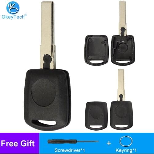 OkeyTech Best Price For VOLKSWAGEN B5 Passat Ibiza Tiguan Passat Golf Replacement Car Key Shell 1 Button With HU66 Uncut Blade