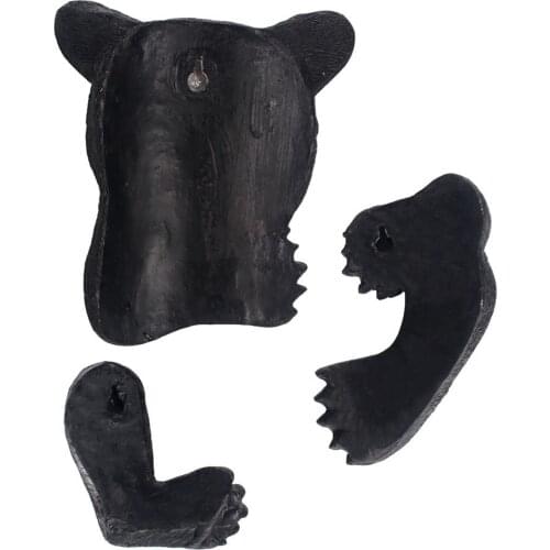 Black Bear Tree Pendant Novelty Garden Animal Ornament Creative Tree Hugger Outdoor Statues