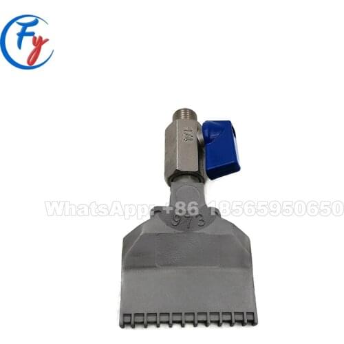 Industry 973 air blowing windjet nozzle, compressed air nozzle,973 flat air nozzle,973 stainless steel air jet nozzle for drying