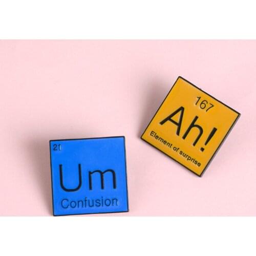 21Um Confusion 167Ah! Element of Surprise Enamel Pin Exclamation Brooch Denim Jeans shirt bag Fashion Jewelry gift for friends