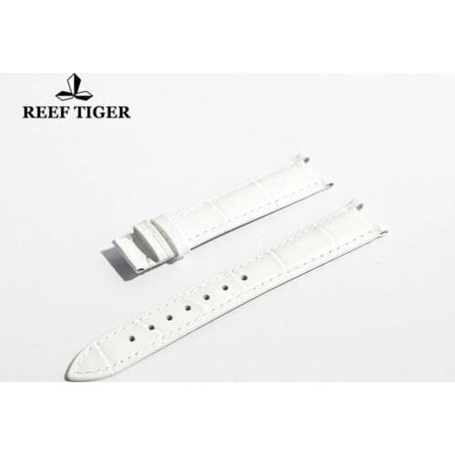 Reef Tiger/RT Genuine Leather Watch Band Replacement Strap Fashion Watch Chain Watch Accessories For Ladies (Band Width: 22mm)