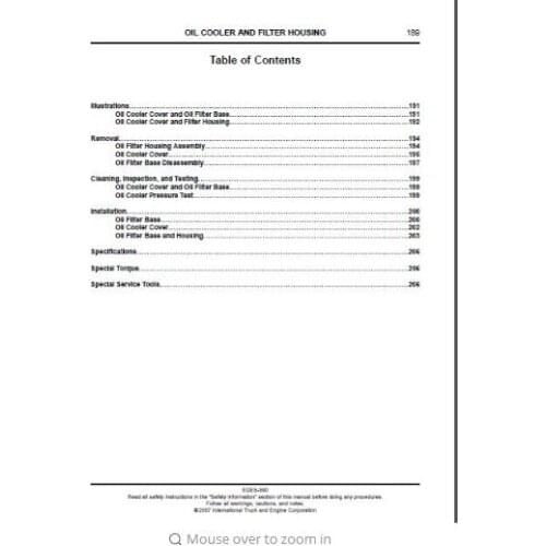 International Truck Engine Family NAVISTAR MAXXFORCE Diagnostic & Service Manuals