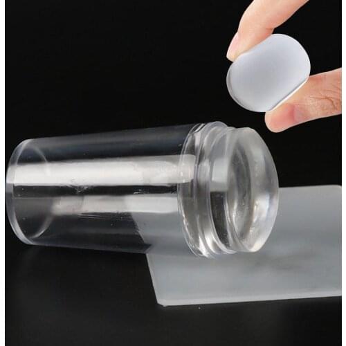 Clear Jelly Nail Stamper Scraper Set DIY Nail Art Stamp Scraper For Stamping Plate Nail Stamp Tool Manicure Nail Print Tool