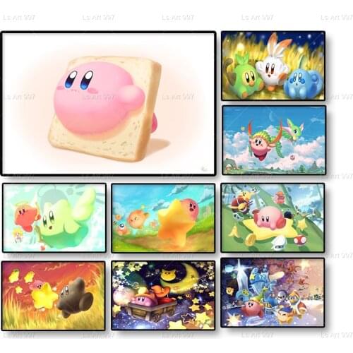 Super Mario Star Kirby Art Oil Poster Canvas Painting Living Room Home Decoration Wall Picture Mural Decor Cudros