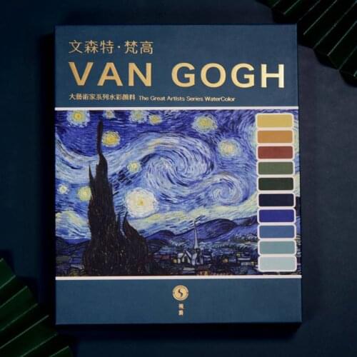 Super Vision 8ML Watercolor 10 Colors Artist Opacity Water Color Paint Tube for Painting Drawing Art Supplies