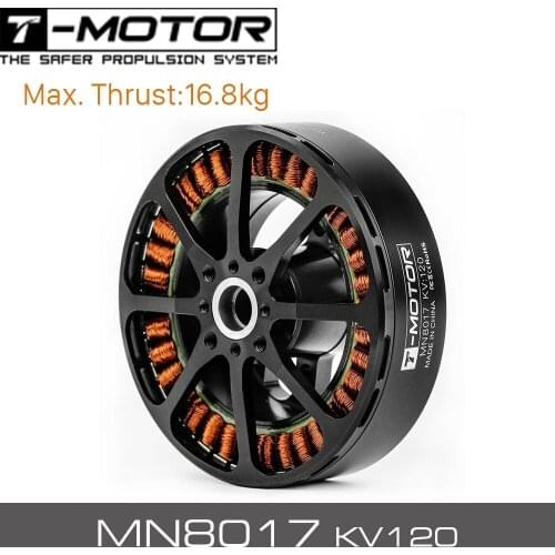 T-MOTOR MN8017 KV120 Brushless Motor For Multirotor Drone VTOL Quadrotor Max Thrust 11.8KG