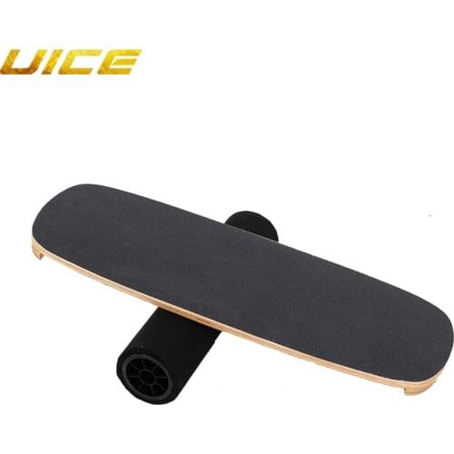 Wooden Balance Board Yoga Twisting Fitness Balance Plate Core Workout For Abdominal Waist Legs Muscles Roller- Board Balancing