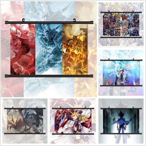 WTQ Yu-Gi-Oh Duel Monsters Yami Mutou Yugi Kaiba Seto Canvas Painting Retro Anime Posters Wall Decor Wall Art Picture Home Decor