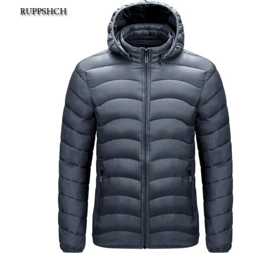 Winter Jacket Mens Warm Waterproof Soft Autumn Thick Hooded Parka Mens Fashion Casual Jacket Zipper Jacket Men