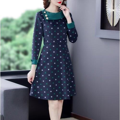 2021 Spring Autumn Casual Office Lady Mini Dresses Vintage 3XL Plus Size Long Sleeve Dress Elegant Women Bodycon Party Vestidos