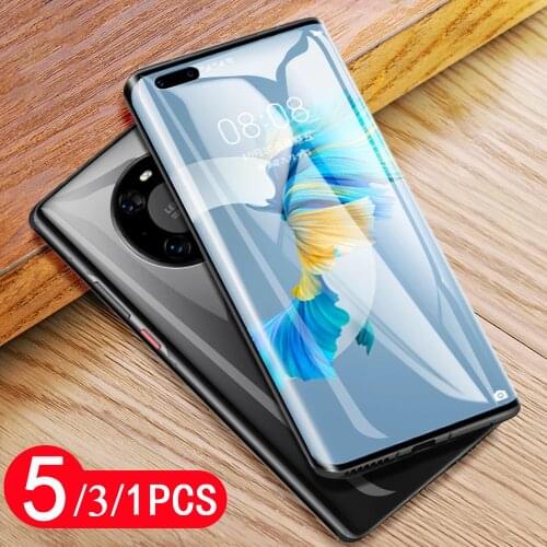 5/3/1Pcs 9H tempered glass for huawei mate 40 pro plus RS 30 30E 20 lite 20X phone screen protector protective film smartphone