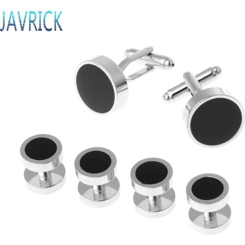 6Pcs Fashion Mens Tuxedo Cufflinks Formal Costume Shirt Studs Cuff Links Set F3MD